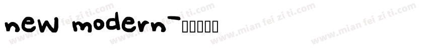 new modern字体转换